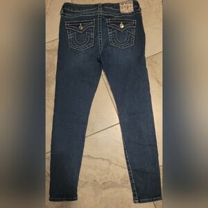 True Religion Jennie Curvy Skinny Midrise Big T Flap‎ Pocket Jeans Sz 29